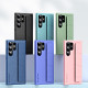 For Samsung Galaxy S24+ 5G Skin Elastic Wrist Grip Back Cover Phone Case(Blue)