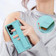For Samsung Galaxy S24+ 5G Skin Elastic Wrist Grip Back Cover Phone Case(Blue)