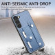For Samsung Galaxy S24+ 5G Wristband Kickstand Wallet Back Phone Case with Tool Knife(Black)