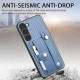 For Samsung Galaxy S24+ 5G Wristband Kickstand Wallet Back Phone Case with Tool Knife(Khaki)