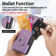 For Samsung Galaxy S24+ 5G Retro Skin-feel Ring Card Wallet Phone Case(Purple)