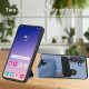 For Samsung Galaxy S24+ 5G Carbon Fiber Wallet Flip Card K-shaped Holder Phone Case(Blue)
