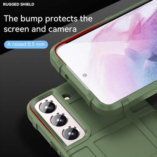 For Samsung Galaxy S24+ 5G Full Coverage Shockproof TPU Phone Case(Army Green)