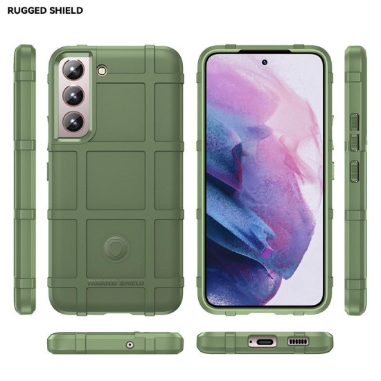 For Samsung Galaxy S24+ 5G Full Coverage Shockproof TPU Phone Case(Army Green)