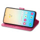 For Samsung Galaxy S24+ 5G Four-leaf Clasp Embossed Buckle Leather Phone Case(Magenta)