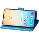 For Samsung Galaxy S24+ 5G Butterfly Love Flower Embossed Leather Phone Case(Blue)