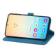 For Samsung Galaxy S24+ 5G Embossed Flower Zipper Leather Phone Case(Blue)