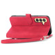 For Samsung Galaxy S24+ 5G Embossed Flower Zipper Leather Phone Case(Red)
