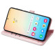 For Samsung Galaxy S24+ 5G Cat and Dog Embossed Leather Phone Case(Rose Gold)