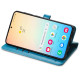 For Samsung Galaxy S24+ 5G Cat and Dog Embossed Leather Phone Case(Blue)