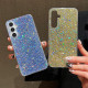 For Samsung Galaxy S24+ 5G Glitter Sequins Epoxy TPU Phone Case(Gold)