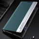 For Samsung Galaxy S24+ 5G Side Electroplated Adsorption Leather Phone Case(Indigo)