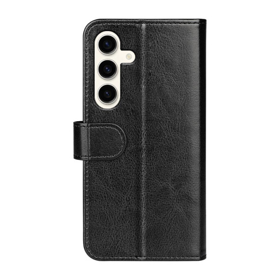 For Samsung Galaxy S24+ 5G R64 Texture Horizontal Flip Leather Phone Case(Black)