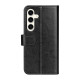 For Samsung Galaxy S24+ 5G R64 Texture Horizontal Flip Leather Phone Case(Black)