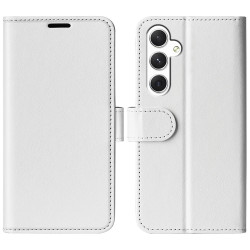 For Samsung Galaxy S24+ 5G R64 Texture Horizontal Flip Leather Phone Case(White)