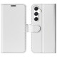 For Samsung Galaxy S24+ 5G R64 Texture Horizontal Flip Leather Phone Case(White)