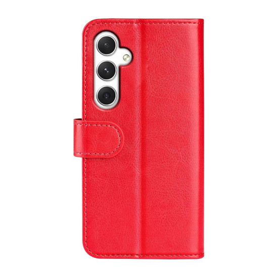 For Samsung Galaxy S24+ 5G R64 Texture Horizontal Flip Leather Phone Case(Red)