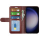 For Samsung Galaxy S24+ 5G R64 Texture Horizontal Flip Leather Phone Case(Brown)