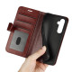 For Samsung Galaxy S24+ 5G R64 Texture Horizontal Flip Leather Phone Case(Brown)