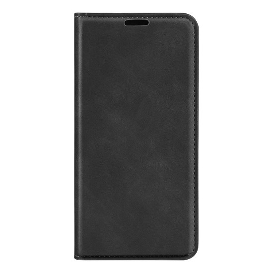 For Samsung Galaxy S24+ 5G Retro-skin Magnetic Suction Leather Phone Case(Black)