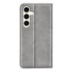 For Samsung Galaxy S24+ 5G Retro-skin Magnetic Suction Leather Phone Case(Grey)