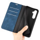 For Samsung Galaxy S24+ 5G Retro-skin Magnetic Suction Leather Phone Case(Dark Blue)