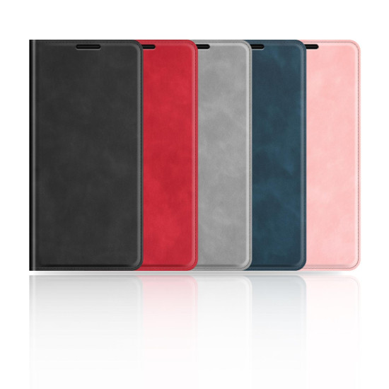 For Samsung Galaxy S24+ 5G Retro-skin Magnetic Suction Leather Phone Case(Dark Blue)