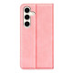 For Samsung Galaxy S24+ 5G Retro-skin Magnetic Suction Leather Phone Case(Pink)