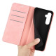 For Samsung Galaxy S24+ 5G Retro-skin Magnetic Suction Leather Phone Case(Pink)