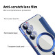 For Samsung Galaxy S24+ 5G Shield MagSafe RFID Anti-theft Rhombus Leather Phone Case(Dark Blue)