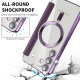 For Samsung Galaxy S24+ 5G Shield MagSafe RFID Anti-theft Rhombus Leather Phone Case(Purple)