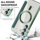 For Samsung Galaxy S24+ 5G Shield MagSafe RFID Anti-theft Rhombus Leather Phone Case(Green)