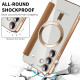 For Samsung Galaxy S24+ 5G Shield MagSafe RFID Anti-theft Rhombus Leather Phone Case(Brown)