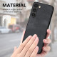 For Samsung Galaxy S23+ 5G Vintage Leather PC Back Cover Phone Case(Black)