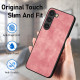 For Samsung Galaxy S23+ 5G Vintage Leather PC Back Cover Phone Case(Pink)