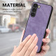 For Samsung Galaxy S23+ 5G Vintage Leather PC Back Cover Phone Case(Purple)