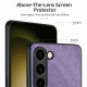 For Samsung Galaxy S23+ 5G Vintage Leather PC Back Cover Phone Case(Purple)