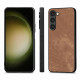 For Samsung Galaxy S23+ 5G Vintage Leather PC Back Cover Phone Case(Brown)
