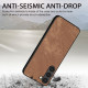 For Samsung Galaxy S23+ 5G Vintage Leather PC Back Cover Phone Case(Brown)
