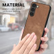 For Samsung Galaxy S23+ 5G Vintage Leather PC Back Cover Phone Case(Brown)