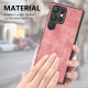 For Samsung Galaxy S24+ 5G Vintage Leather PC Back Cover Phone Case(Pink)