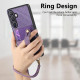 For Samsung Galaxy S24+ 5G Retro Cross Wristband Wallet Leather Back Phone Case(Purple)