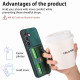 For Samsung Galaxy S24+ 5G Retro Cross Wristband Wallet Leather Back Phone Case(Green)