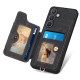 For Samsung Galaxy S24+ 5G Retro Skin-feel Ring Multi-card Wallet Phone Case(Black)