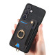 For Samsung Galaxy S24+ 5G Retro Skin-feel Ring Multi-card Wallet Phone Case(Black)