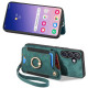 For Samsung Galaxy S24+ 5G Retro Skin-feel Ring Multi-card Wallet Phone Case(Green)