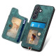 For Samsung Galaxy S24+ 5G Retro Skin-feel Ring Multi-card Wallet Phone Case(Green)
