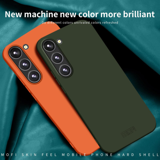 For Samsung Galaxy S24+ 5G MOFI Qin Series Skin Feel All-inclusive PC Phone Case(Orange)