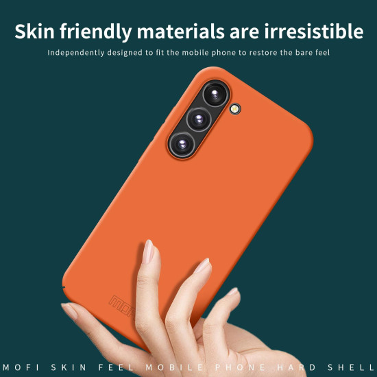 For Samsung Galaxy S24+ 5G MOFI Qin Series Skin Feel All-inclusive PC Phone Case(Orange)