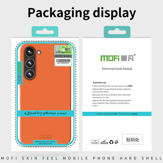 For Samsung Galaxy S24+ 5G MOFI Qin Series Skin Feel All-inclusive PC Phone Case(Pink)